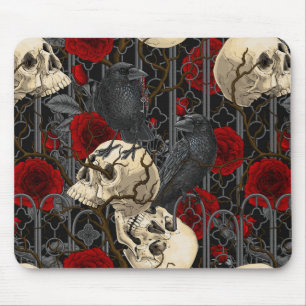 Tapis De Souris Le secret de Raven. Illustration gothique sombre e