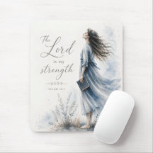 Le Seigneur est ma force Psaume 28:7 Aquarelle
