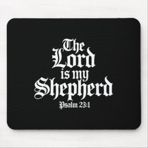 Tapis De Souris Le Seigneur est mon berger Gothique chrétien