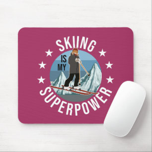 Tapis De Souris Le Ski Est Ma Superpuissance