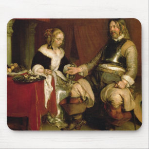 Tapis De Souris Le soldat de monsieur (huile sur la toile)