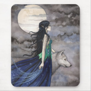Tapis De Souris Le sort de l'Imaginaire gothique du loup Mousepad