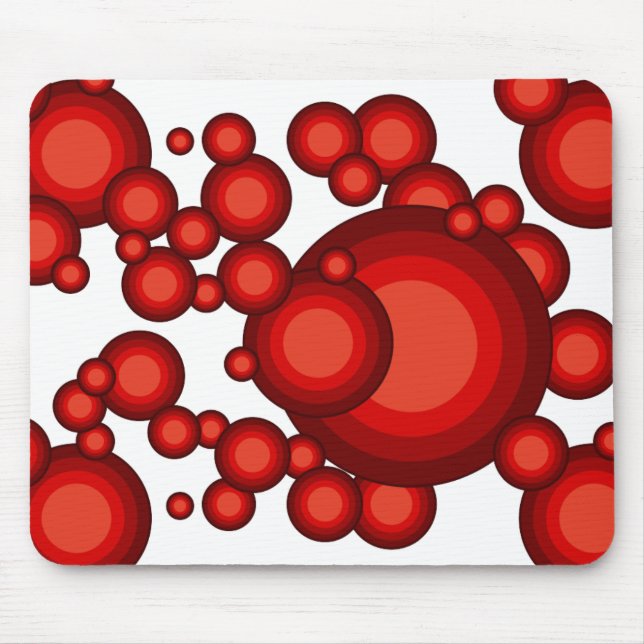 Tapis De Souris Le style années 70 rouge (Devant)