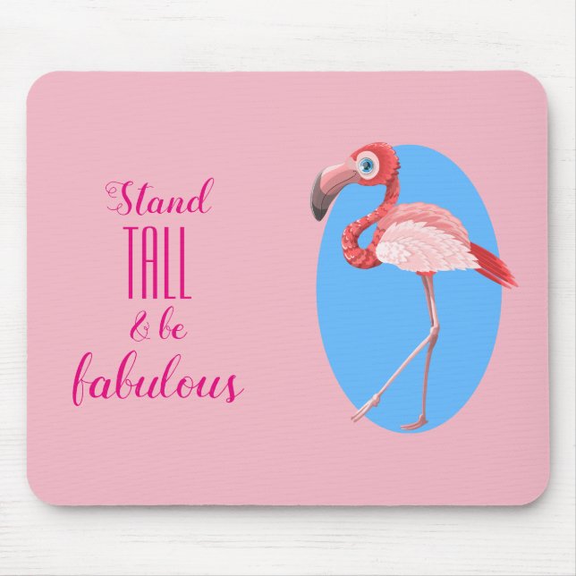 Tapis De Souris Le support grand et soit Flamant rose fabuleux (Devant)