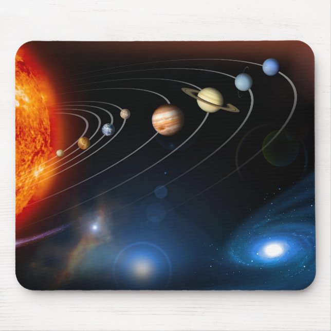 Tapis De Souris Le système solaire et au delà de Mousepad (Devant)