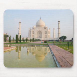 Tapis De Souris Le Taj Mahal paisible et calme au lever du soleil,