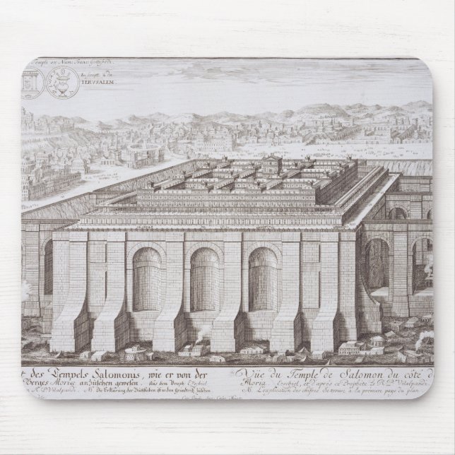 Tapis De Souris Le temple de Solomon, Jérusalem, de 'Entwurf E-I (Devant)