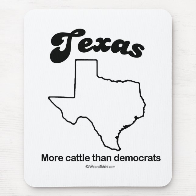 Tapis De Souris Le TEXAS - T-shirts et vitesse "de DEVISE d'ÉTAT (Devant)