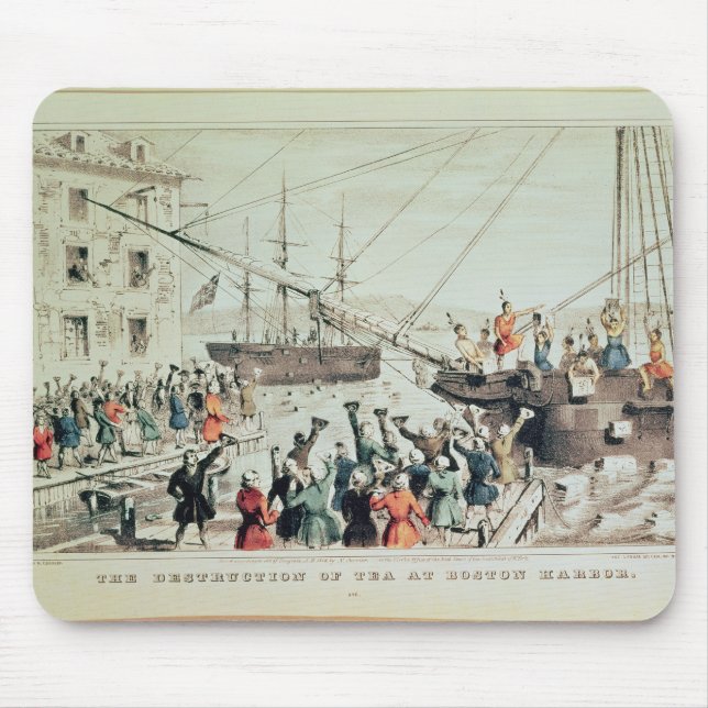 Tapis De Souris Le thé de Boston, 1846 (Devant)