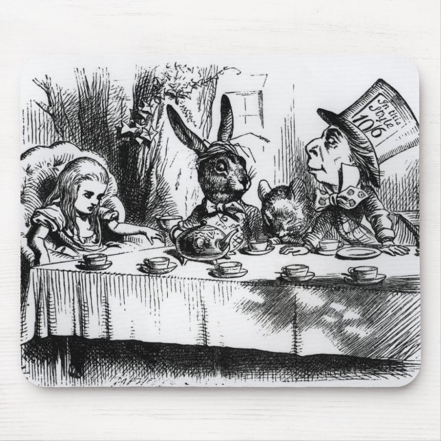 Tapis De Souris Le thé du chapelier fou (Devant)