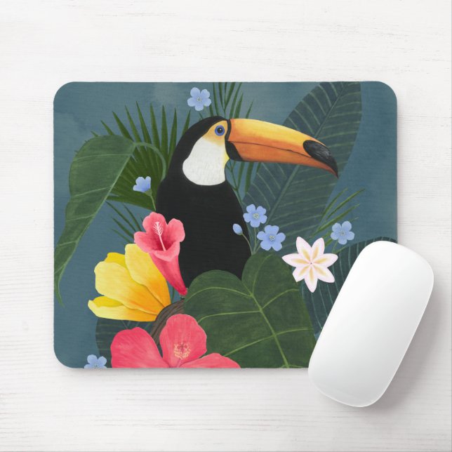 Tapis De Souris Le Toucan tropical en pleine nature (Avec souris)