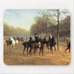 Tapis De Souris Le tour de matin, rangée putréfiée, Hyde Park,
