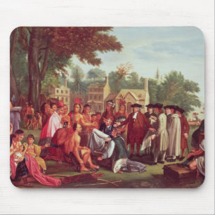 Tapis De Souris Le Traité de William Penn avec les Indiens en 168