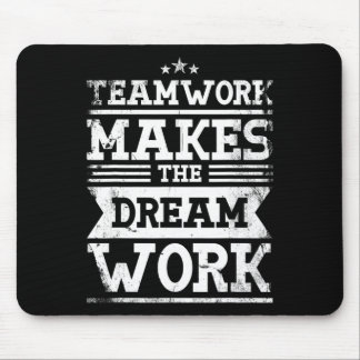 Tapis De Souris Le Travail D'Équipe Fait De La Conception De Trava