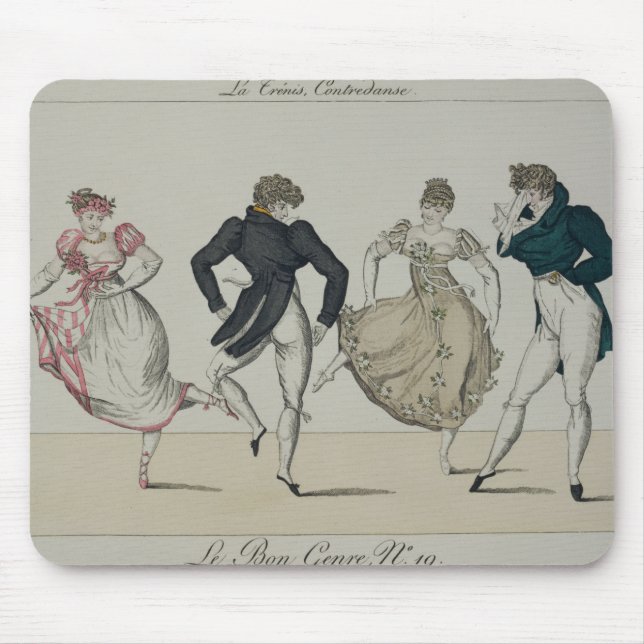 Tapis De Souris Le "Trenis" quadrille, plaquent 19 de 'Le Bon Genr (Devant)