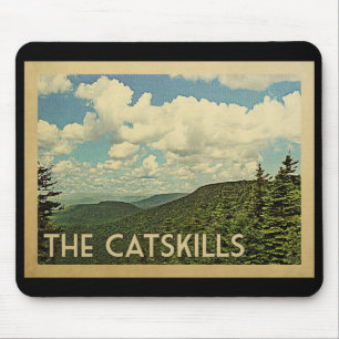 Tapis De Souris Le Vintage voyage de Catskills New York