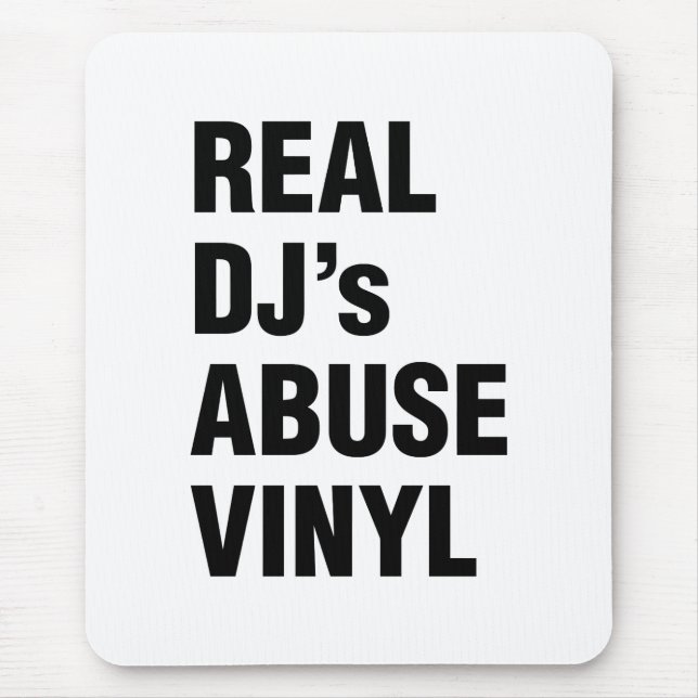 TAPIS DE SOURIS LE VINYLE DE LA VIOLENCE DE VÉRITABLE DJ (Devant)