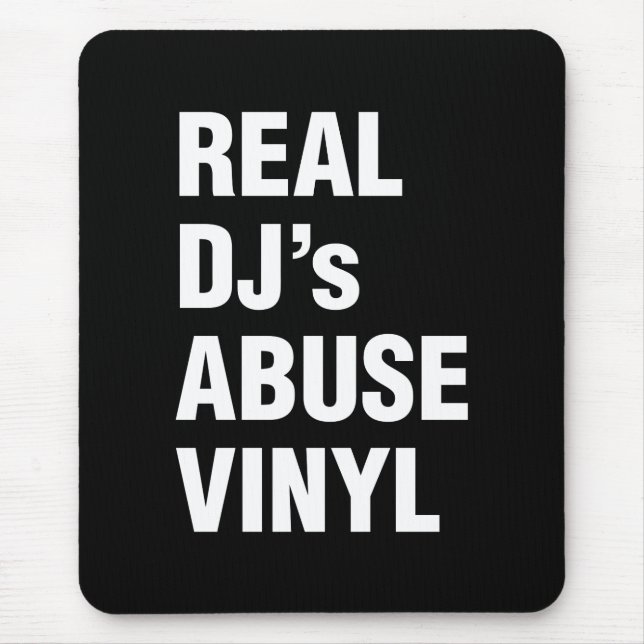 TAPIS DE SOURIS LE VINYLE DE LA VIOLENCE DE VÉRITABLE DJ (Devant)