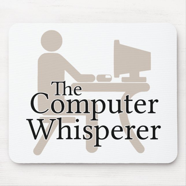 Tapis De Souris Le Whisperer d'ordinateur (Devant)