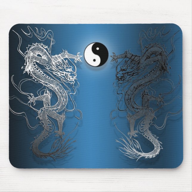 Tapis de souris le ying et yang dragons (Devant)
