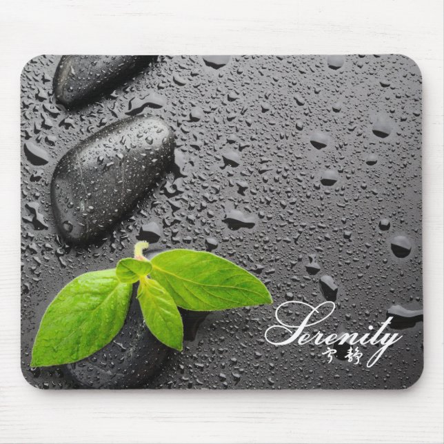 Tapis De Souris Le zen de "sérénité" bascule Mousepad (Devant)