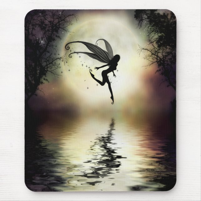 Tapis De Souris L'eau éclairée par la lune Mousepad (Devant)