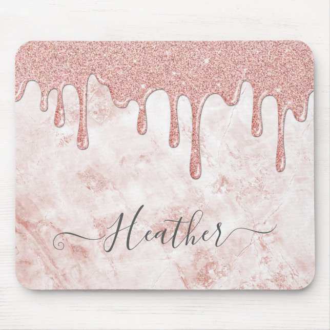 Tapis De Souris Lecteurs de Parties scintillant en or pour fille R (Devant)