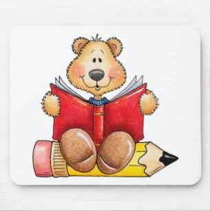 Tapis De Souris Lecture d'ours de nounours