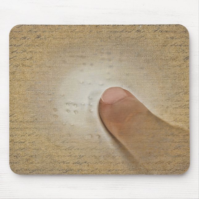Tapis De Souris Lecture du braille (Devant)