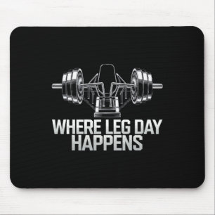 Tapis De Souris Leg Press Exercice Bodybuilding Fitness Workout Gy