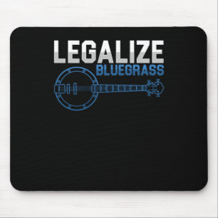 Tapis De Souris Légaliser Bluegrass Banjo Country Music Band Cadea