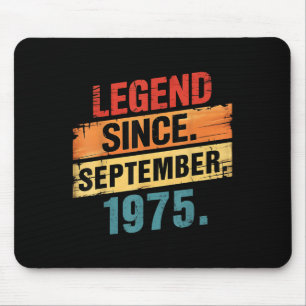 Tapis De Souris Légende 1975 Cadeaux d'anniversaire 50 ans pour ho
