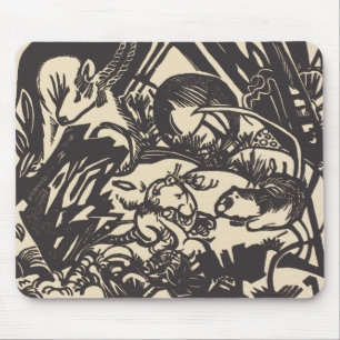 Tapis De Souris Légende animale Tierlegende de Franz Marc  