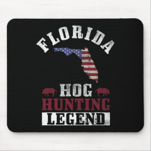 Tapis De Souris Légende de la chasse au porc Floride pour la chass