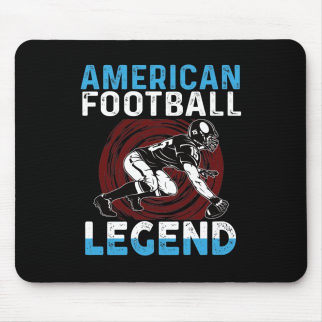 Tapis De Souris Légende du football américain (Devant)