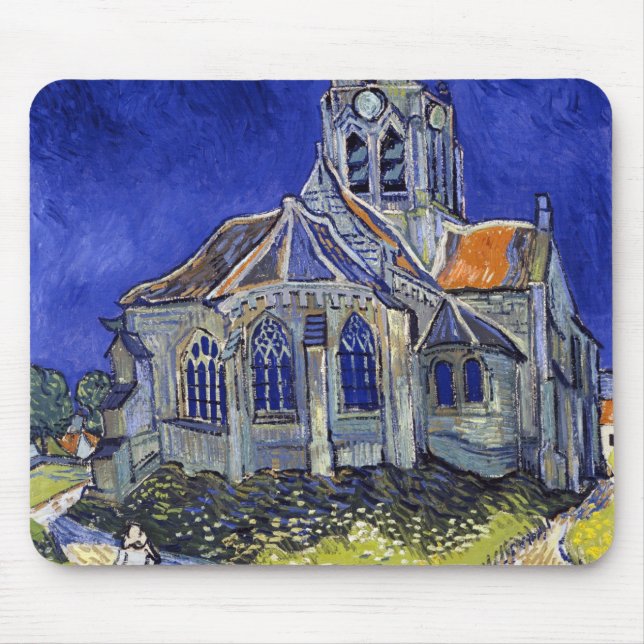 Tapis De Souris L'église d'Auvers, Van Gogh (Devant)