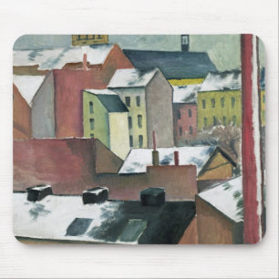 Tapis De Souris L'église de St Mary à Bonn en Snow, 1911