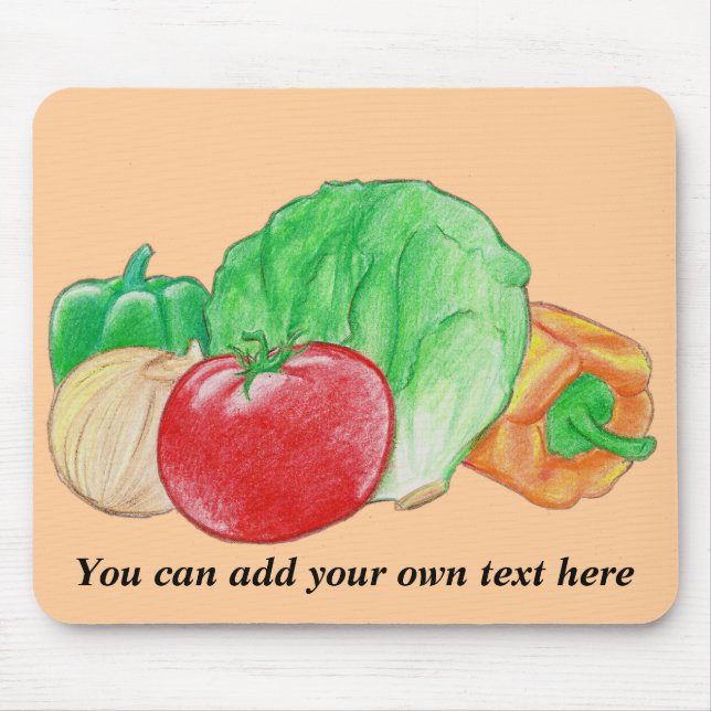 Tapis De Souris Légumes Produire Mousepad (Devant)