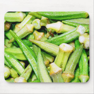 tapis de souris légumes verts okras