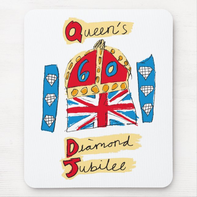 Tapis De Souris L'Emblème du jubilé de diamant de la Reine (Devant)