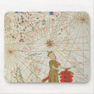 Tapis De Souris L'empire turc, d'un atlas nautique, 1646