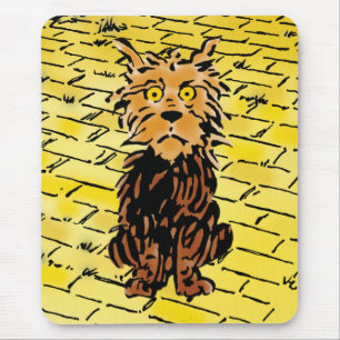 Tapis De Souris L'Enchanteur Vintage Oz Toto sur la route de briqu