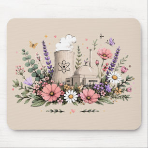 Tapis De Souris L'énergie Nucléaire Fleurit