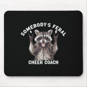 Tapis De Souris L'entraîneur de pom-pom girls félin de quelqu'un