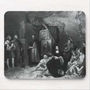 Tapis De Souris Leonardo da Vinci peignant le Gioconda