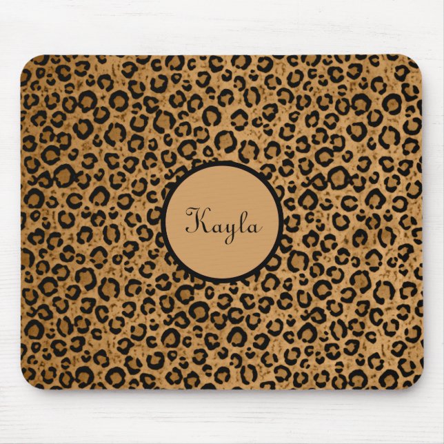 Tapis De Souris Leopard Mousepad personnalisé (Devant)