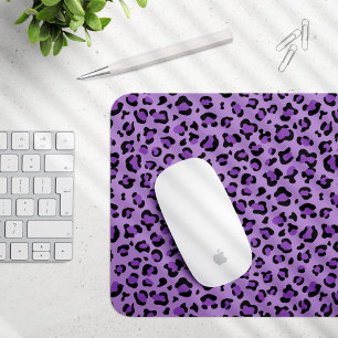 Tapis De Souris Leopard Print, Léopard Spots, Purple Leopard