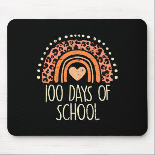 Tapis De Souris Leopard Rainbow 100 Days School Cute 100th Day Tea