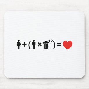 Tapis De Souris L'équation d'amour pour les hommes