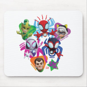 Tapis De Souris L'équipe Spidey contre Electro, Sandman et Black C